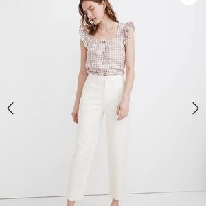 Slim Emmett Tapered Pants in Cloud White